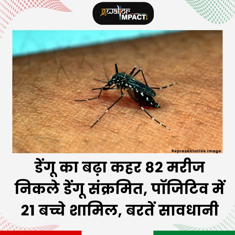 <p><span>डेंगू का बढ़ा कहर 82 मरीज निकले डेंगू संक्रमित, पॉजिटिव में 21 बच्चे शामिल, बरतें सावधानी</span></p>